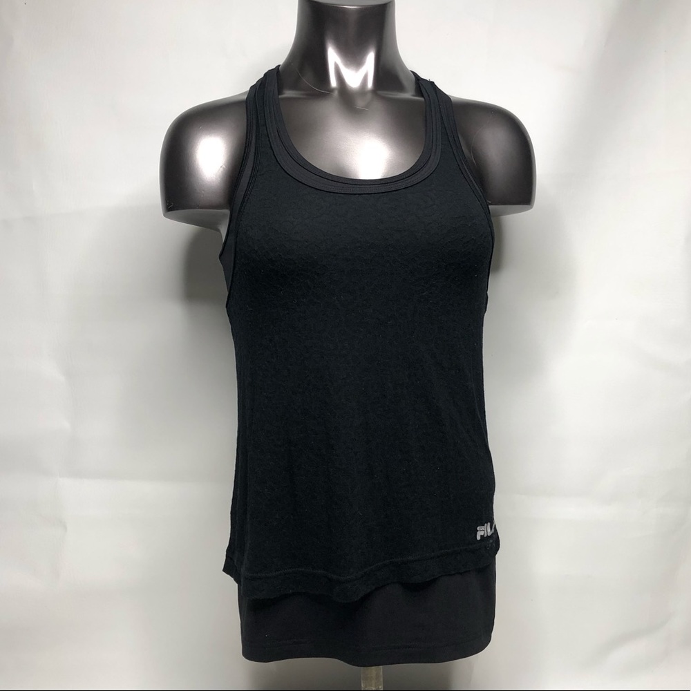 Black Fila Work Out 🏋️‍♀️Shirt